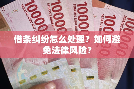 济南借条纠纷怎么处理？如何避免法律风险？